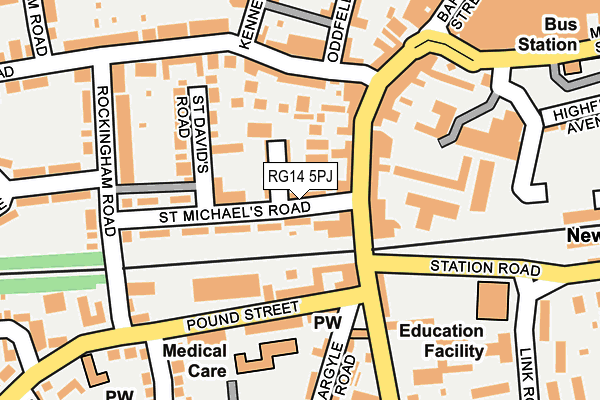 RG14 5PJ map - OS OpenMap – Local (Ordnance Survey)