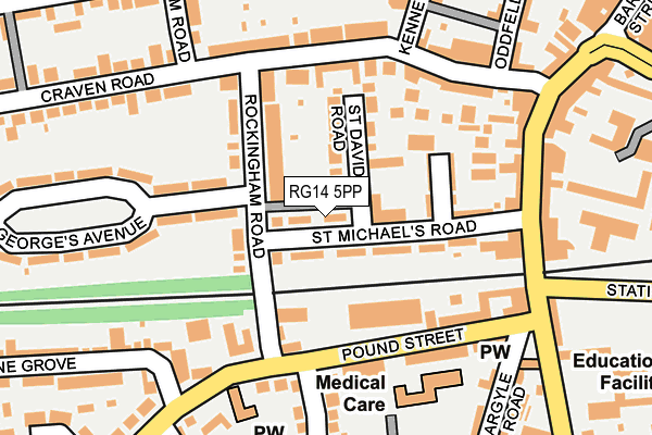 RG14 5PP map - OS OpenMap – Local (Ordnance Survey)