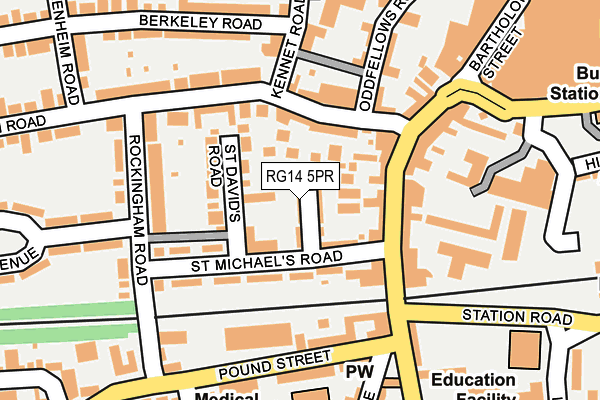 RG14 5PR map - OS OpenMap – Local (Ordnance Survey)