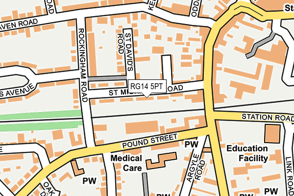 RG14 5PT map - OS OpenMap – Local (Ordnance Survey)