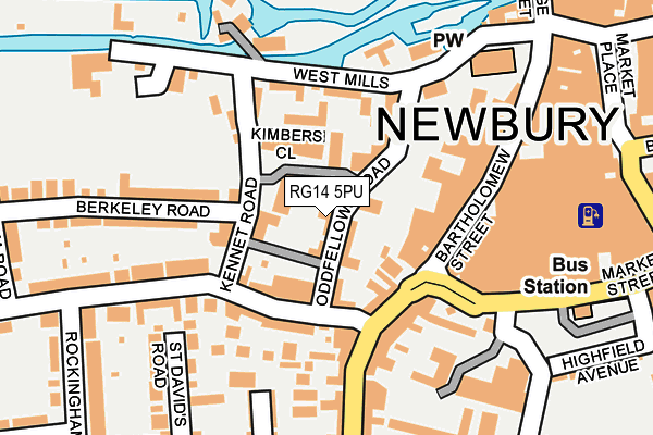 RG14 5PU map - OS OpenMap – Local (Ordnance Survey)