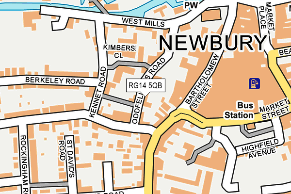 RG14 5QB map - OS OpenMap – Local (Ordnance Survey)