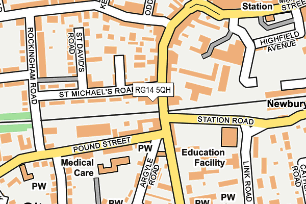 RG14 5QH map - OS OpenMap – Local (Ordnance Survey)