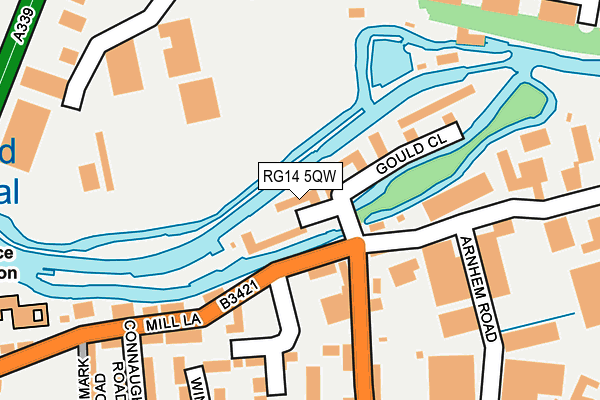 RG14 5QW map - OS OpenMap – Local (Ordnance Survey)