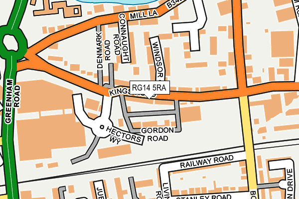 RG14 5RA map - OS OpenMap – Local (Ordnance Survey)