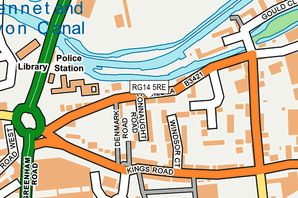 RG14 5RE map - OS OpenMap – Local (Ordnance Survey)