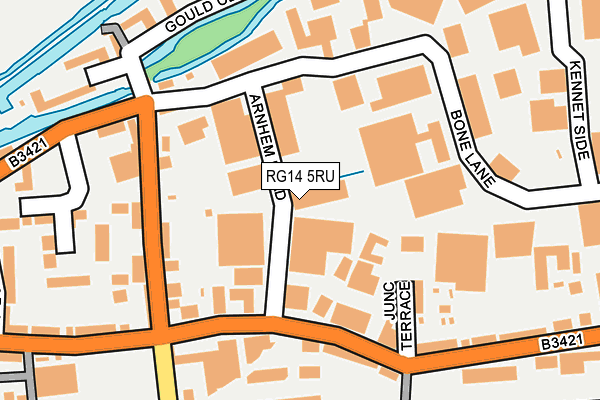 RG14 5RU map - OS OpenMap – Local (Ordnance Survey)