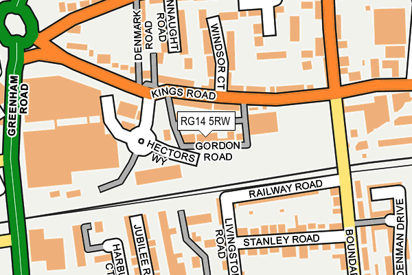 RG14 5RW map - OS OpenMap – Local (Ordnance Survey)