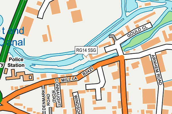 RG14 5SG map - OS OpenMap – Local (Ordnance Survey)