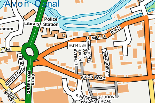 RG14 5SR map - OS OpenMap – Local (Ordnance Survey)