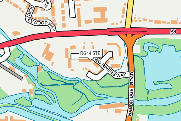 RG14 5TE map - OS OpenMap – Local (Ordnance Survey)