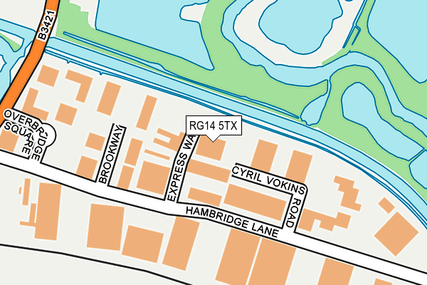 RG14 5TX map - OS OpenMap – Local (Ordnance Survey)