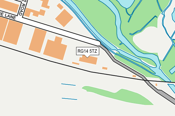 RG14 5TZ map - OS OpenMap – Local (Ordnance Survey)