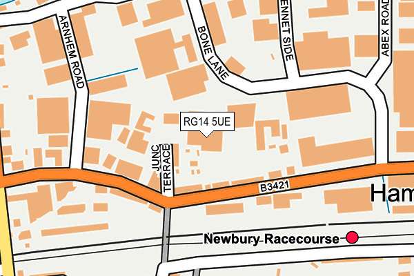 RG14 5UE map - OS OpenMap – Local (Ordnance Survey)