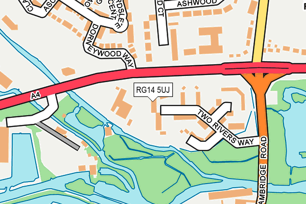RG14 5UJ map - OS OpenMap – Local (Ordnance Survey)