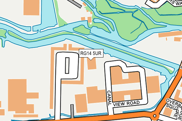 RG14 5UR map - OS OpenMap – Local (Ordnance Survey)