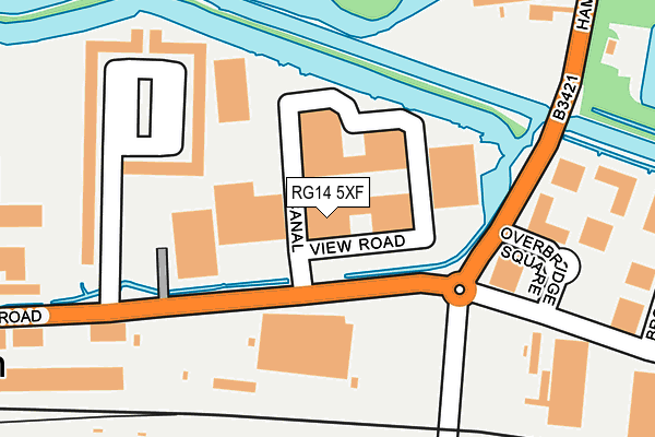 RG14 5XF map - OS OpenMap – Local (Ordnance Survey)