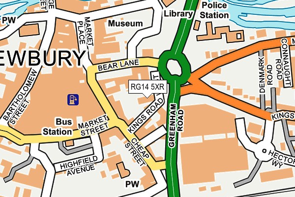 RG14 5XR map - OS OpenMap – Local (Ordnance Survey)