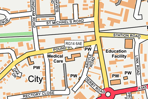 Map of BRIDGE COURT NEWBURY LIMITED at local scale