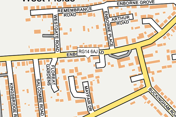 RG14 6AJ map - OS OpenMap – Local (Ordnance Survey)