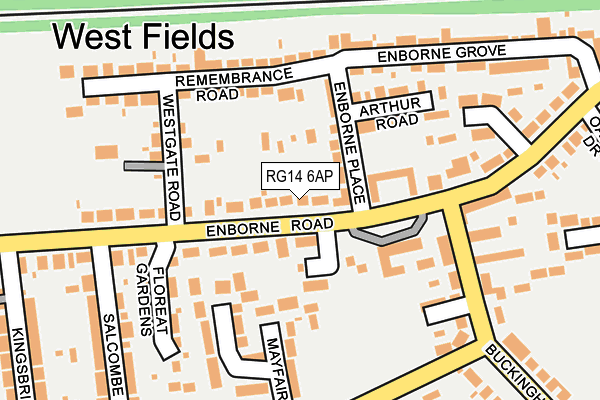 RG14 6AP map - OS OpenMap – Local (Ordnance Survey)