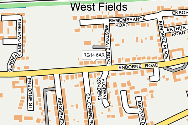 RG14 6AR map - OS OpenMap – Local (Ordnance Survey)