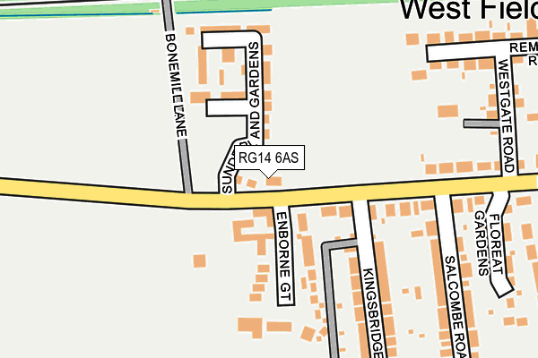 RG14 6AS map - OS OpenMap – Local (Ordnance Survey)