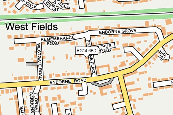 RG14 6BD map - OS OpenMap – Local (Ordnance Survey)