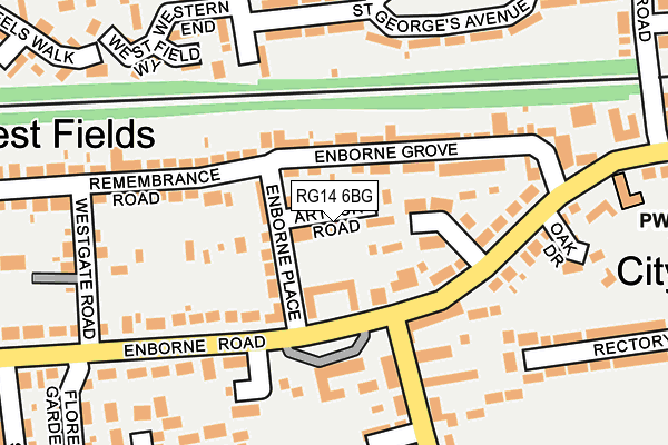 RG14 6BG map - OS OpenMap – Local (Ordnance Survey)