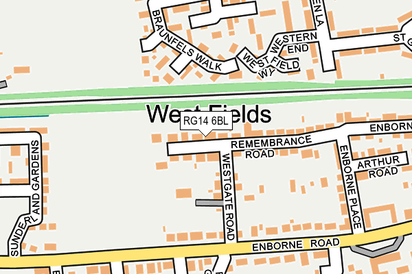RG14 6BL map - OS OpenMap – Local (Ordnance Survey)