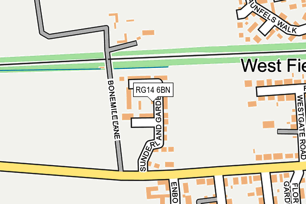 RG14 6BN map - OS OpenMap – Local (Ordnance Survey)