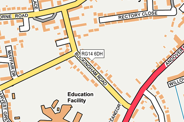 RG14 6DH map - OS OpenMap – Local (Ordnance Survey)