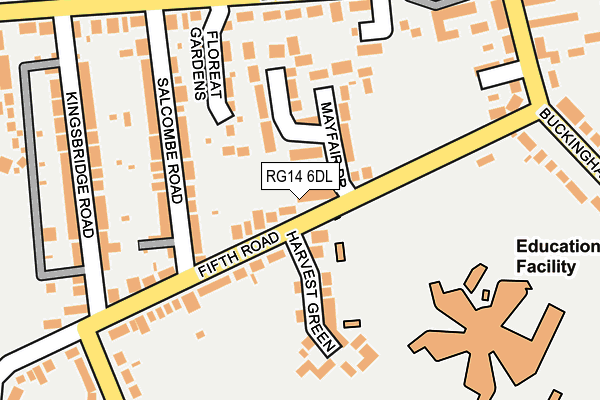 RG14 6DL map - OS OpenMap – Local (Ordnance Survey)