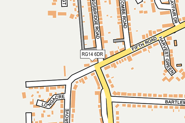 RG14 6DR map - OS OpenMap – Local (Ordnance Survey)