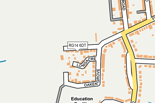 RG14 6DT map - OS OpenMap – Local (Ordnance Survey)