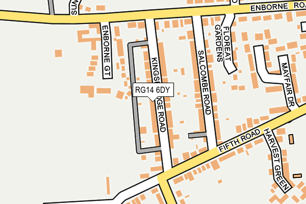 RG14 6DY map - OS OpenMap – Local (Ordnance Survey)