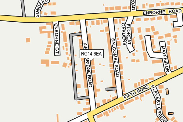 RG14 6EA map - OS OpenMap – Local (Ordnance Survey)