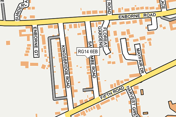 RG14 6EB map - OS OpenMap – Local (Ordnance Survey)