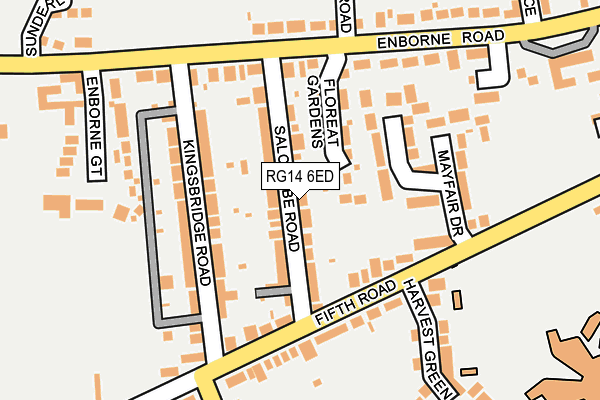 RG14 6ED map - OS OpenMap – Local (Ordnance Survey)