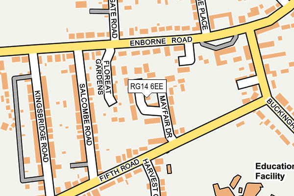 RG14 6EE map - OS OpenMap – Local (Ordnance Survey)