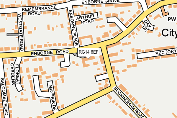 RG14 6EF map - OS OpenMap – Local (Ordnance Survey)
