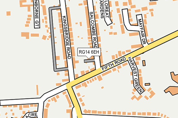RG14 6EH map - OS OpenMap – Local (Ordnance Survey)