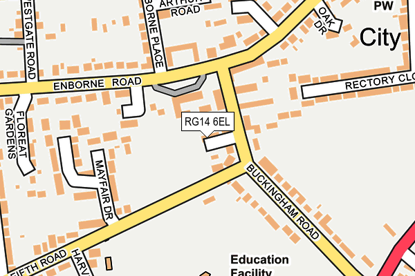 RG14 6EL map - OS OpenMap – Local (Ordnance Survey)