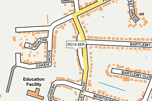 RG14 6ER map - OS OpenMap – Local (Ordnance Survey)