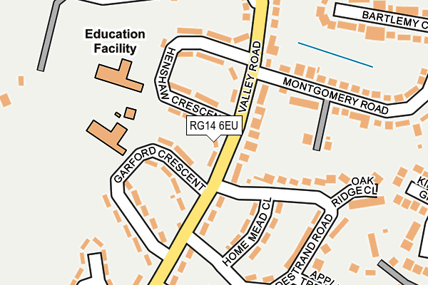 RG14 6EU map - OS OpenMap – Local (Ordnance Survey)