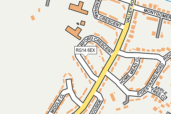 RG14 6EX map - OS OpenMap – Local (Ordnance Survey)