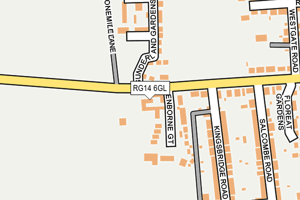 RG14 6GL map - OS OpenMap – Local (Ordnance Survey)