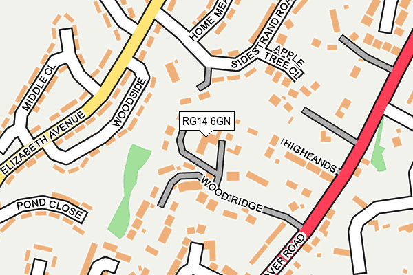 RG14 6GN map - OS OpenMap – Local (Ordnance Survey)