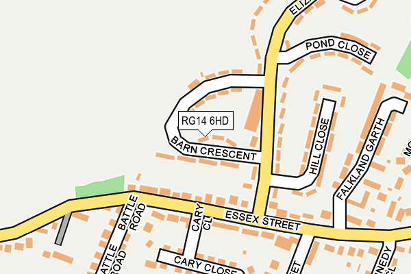 RG14 6HD map - OS OpenMap – Local (Ordnance Survey)