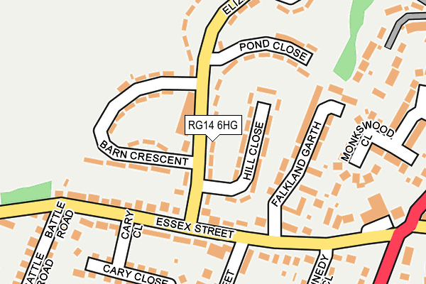 RG14 6HG map - OS OpenMap – Local (Ordnance Survey)